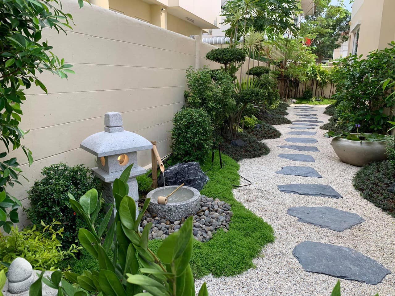 Sân vườn nhật bản nhà cấp 4